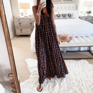 Free People Intimately On My Own Printed Maxi Slip